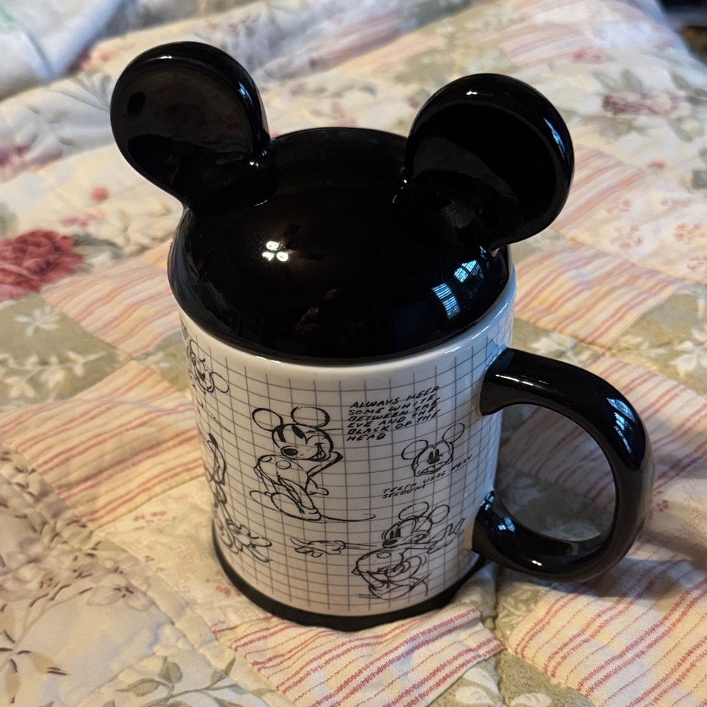 Disney Black and White Mickey Mouse Mug